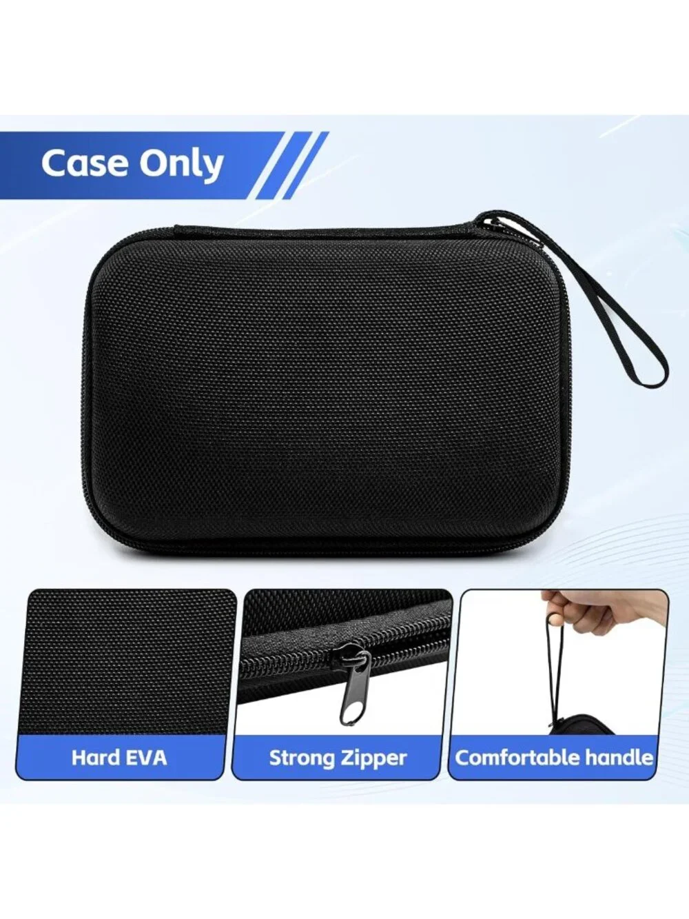 Portable Hard Case for Gameboy Advance SP - Holds 8 Games & Accessories